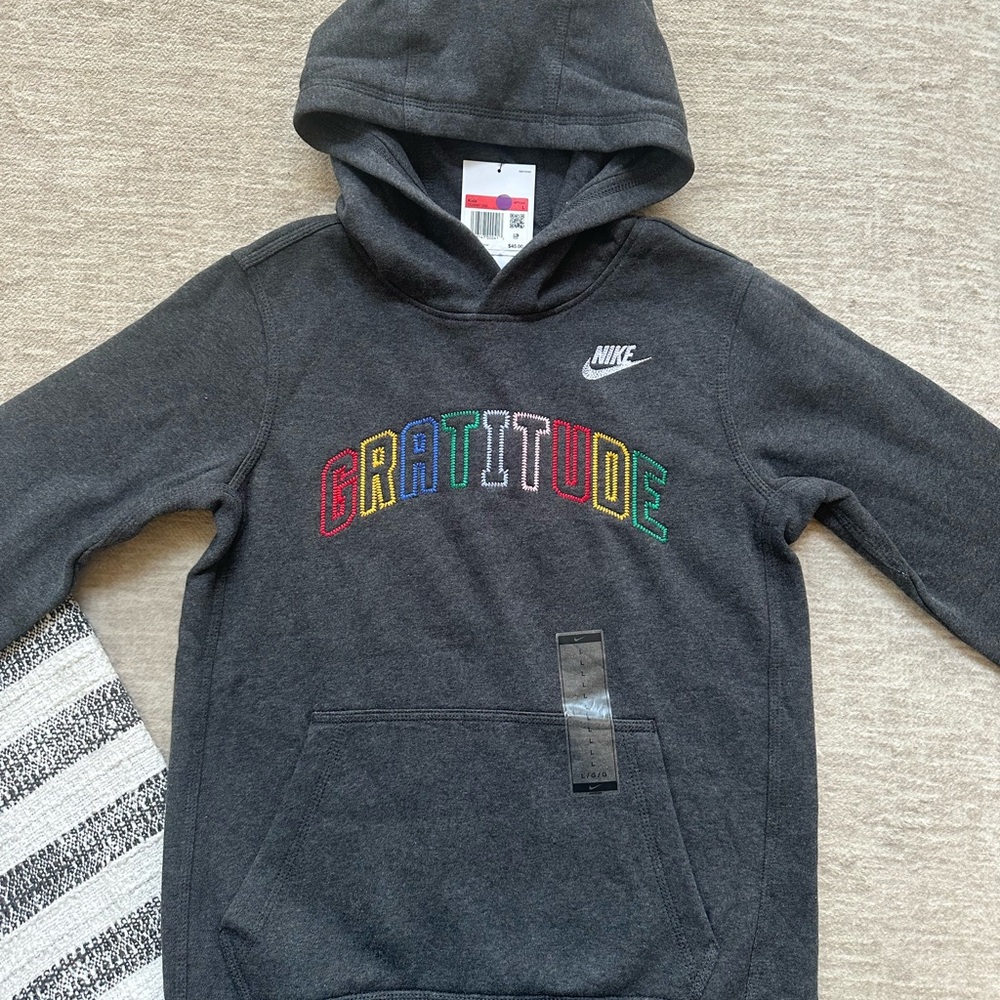 Nike Gray Gratitude Hoodie